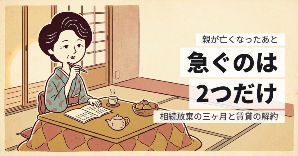 親が亡くなったあとにやること｜期限順のチェックリスト