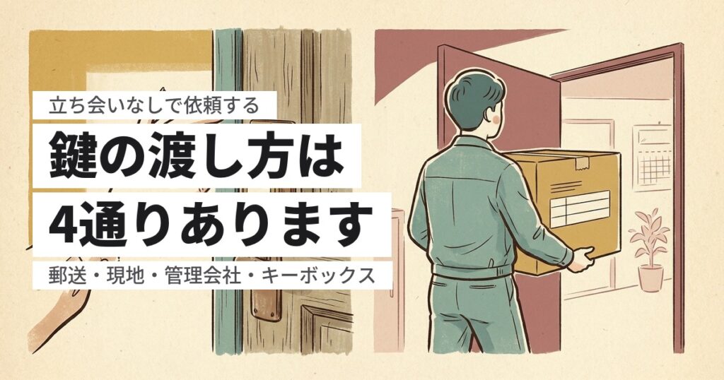 立ち会いなしで遺品整理を頼める業者の探し方｜鍵の渡し方と確認する7項目