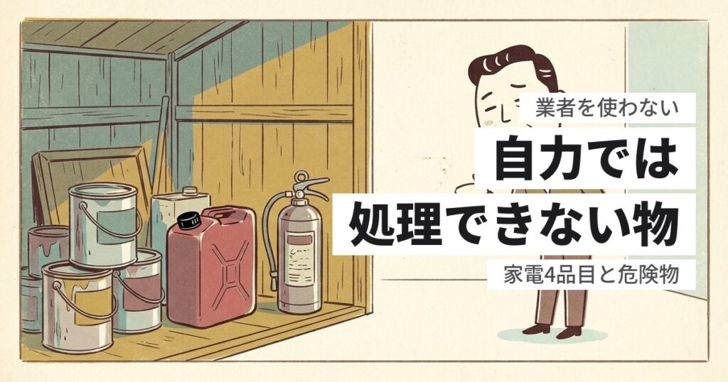 遺品整理を業者を使わない方法｜自力で完結できる条件と、できないケース