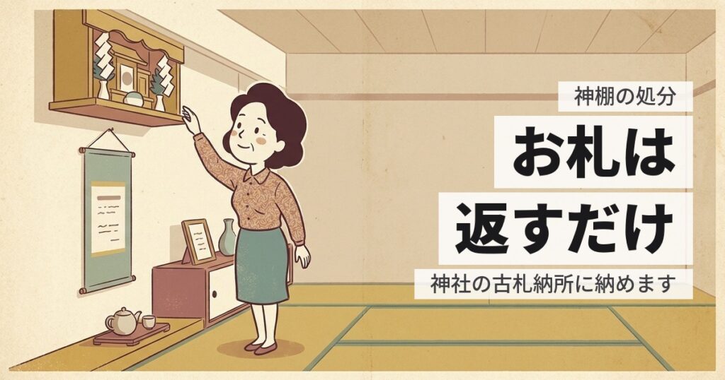 神棚の処分方法とお札の返し方｜神社への返納と、自分でできる手順