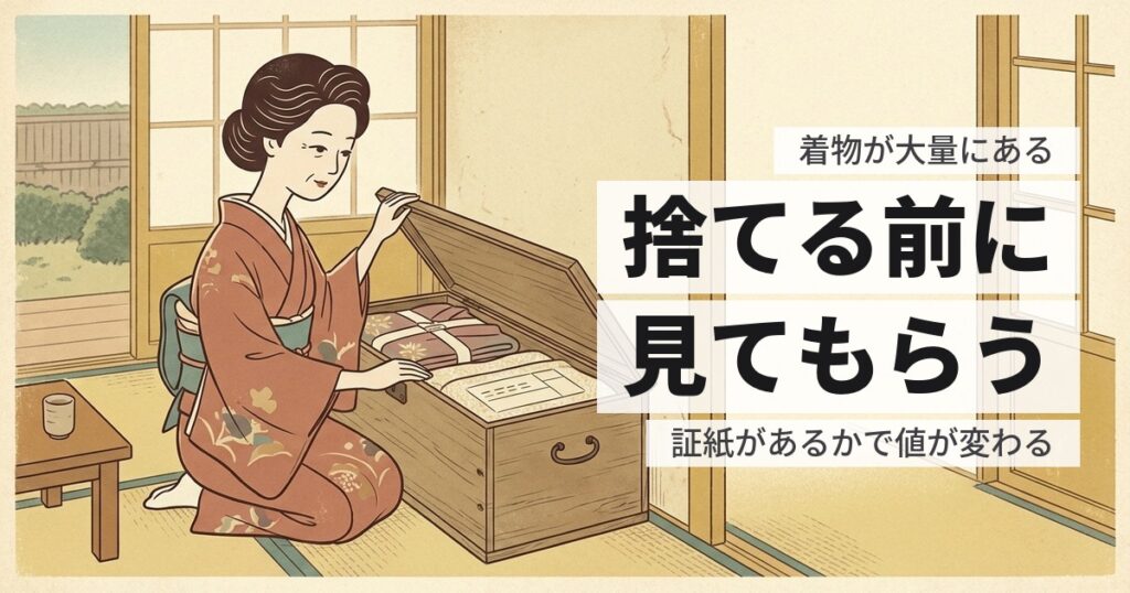 着物が大量にある、処分と買取の値段｜値がつくものと、つかないもの