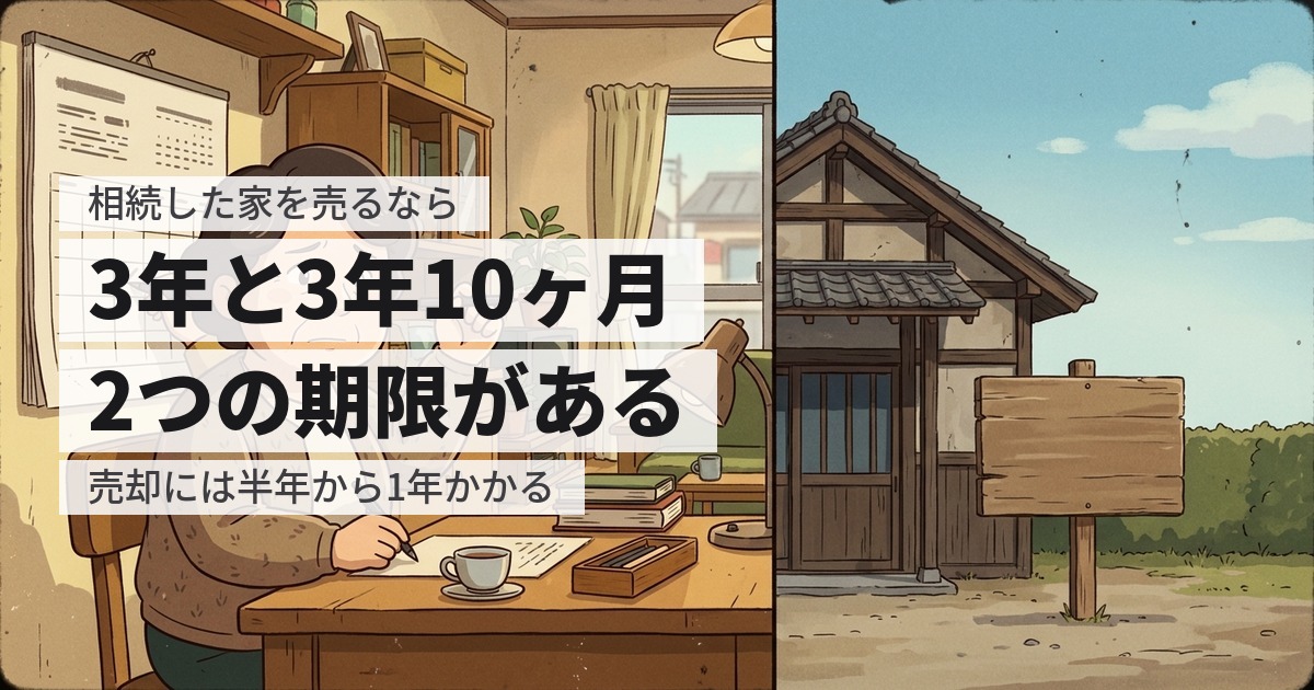 相続した家はいつまでに売れば税金が安い?2つの期限と逆算スケジュール