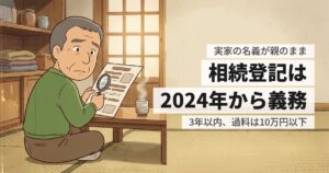 実家の名義を親のまま放置している｜義務化された相続登記と、兄弟でやること