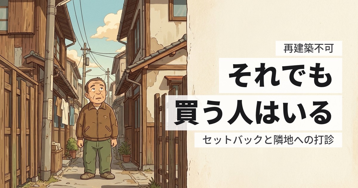 再建築不可で売れない、固定資産税だけ払っている|買う人がいる理由