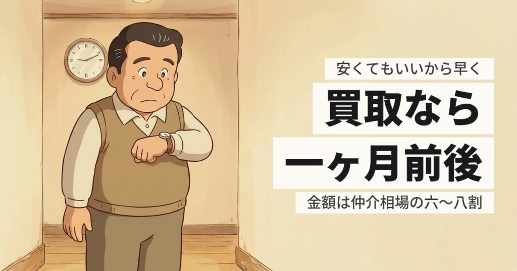 実家を早く手放したい、安くてもいい｜期間で選ぶときの手順と相場の落ち幅