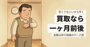 実家を早く手放したい、安くてもいい｜期間で選ぶときの手順と相場の落ち幅