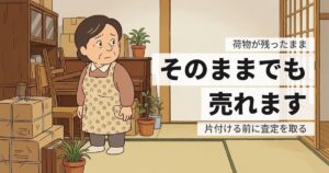 空き家は残置物があるまま売れる？そのまま売る条件と、片付けた場合との差