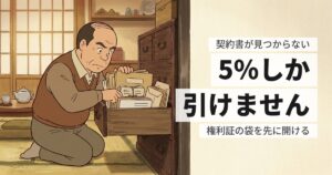 親の家の取得費が分からない、契約書がない｜5％ルールと、代わりに使える資料