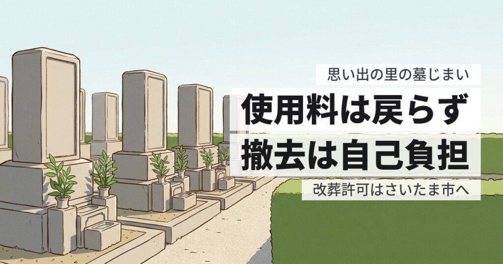 思い出の里の墓じまい費用と返還手続き、原状回復の範囲