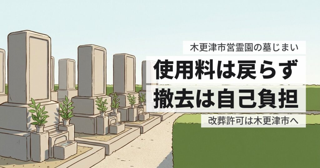 木更津市営霊園の墓じまい費用と返還手続き、原状回復の範囲