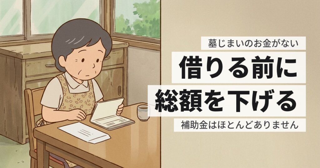 墓じまいのお金がないときにできること。順番を間違えないでください