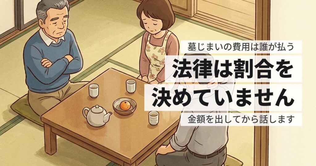 墓じまいの費用は誰が払う？兄弟で分けられるのかから整理します