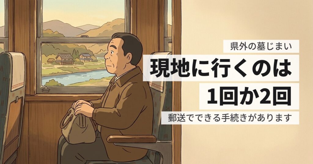 県外の墓じまいは何回行く？郵送で済む手続きを先に確認してください