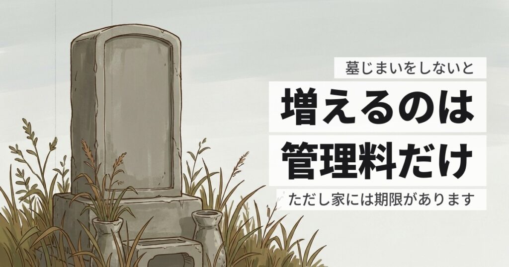 墓じまいをしないとどうなる？管理料を止めた先に起きること